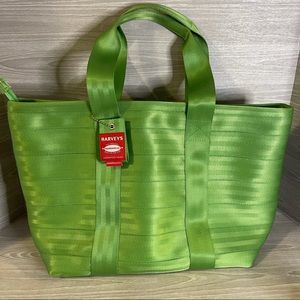 RARE Harveys Seatbeltbag Lime Green Boat Tote Huge